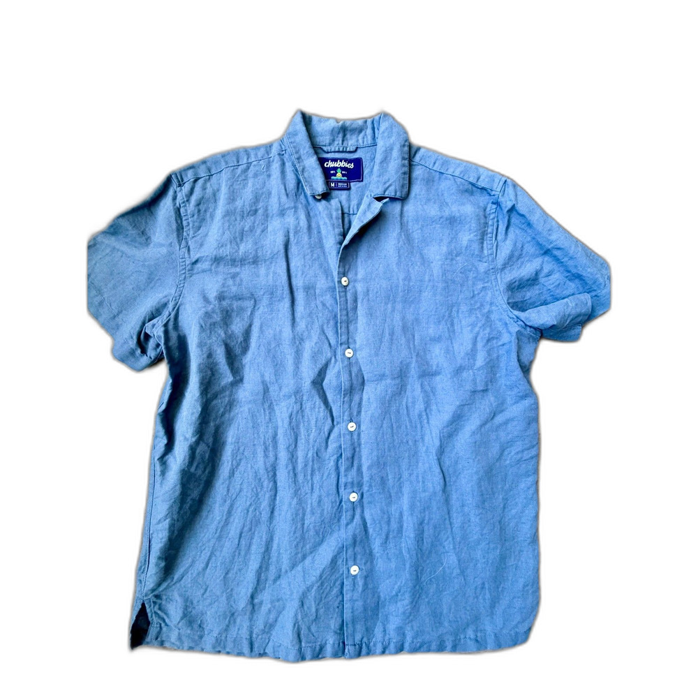 Chubbies Linen Cotton Short Sleeve Button Up Short Sleeve Shirt